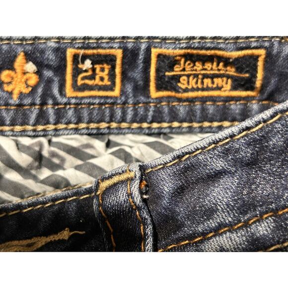 Rock Revival Jeans Women’s 28 Jessica Skinny Fit Blue Denim - Picture 3 of 10